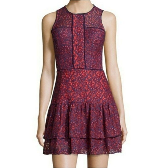 Parker NERISSA COMBO DRESS size M - Picture 1 of 16